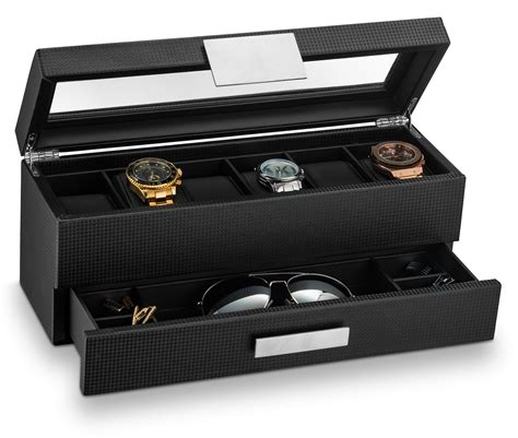 mens metal watch box|large watch boxes for men.